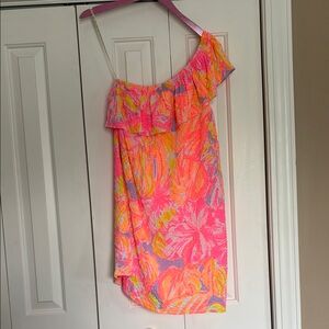 Lilly Pulitzer one-shoulder dress